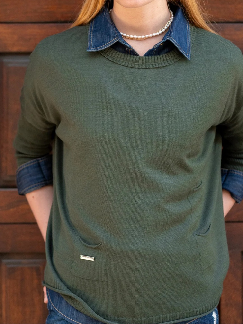 MerSea Green Catalina Oversized One Size Sweater